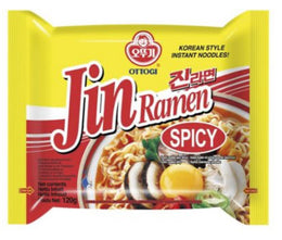 จินรามยอน บะหมี่กึ่งสำเร็จรูป รสเผ็ด