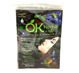 OK Herbal Color Care Shampoo - Dark Brown