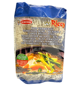 บะหมี่เส้นเล็ก Acecook 400ก. Oh Ricey สีน้ำเงิน