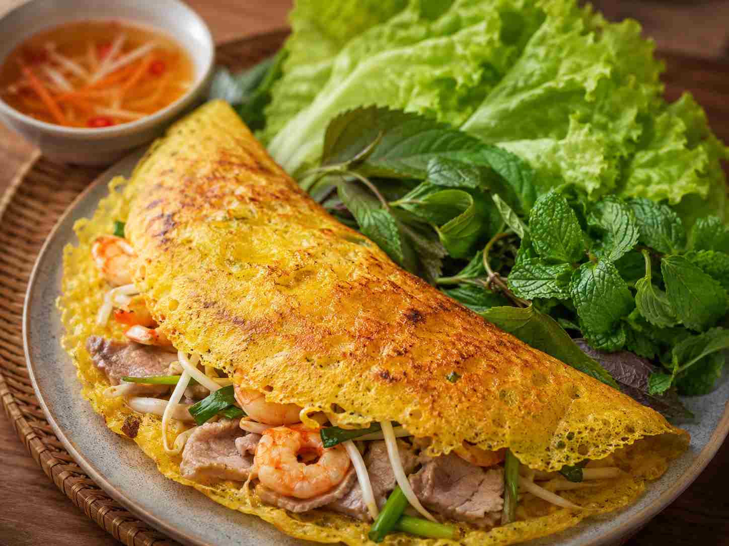Bánh Xèo - vietnamesiske sprøde pandekager