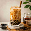Brown sugar bubble tea med tapiokaperler