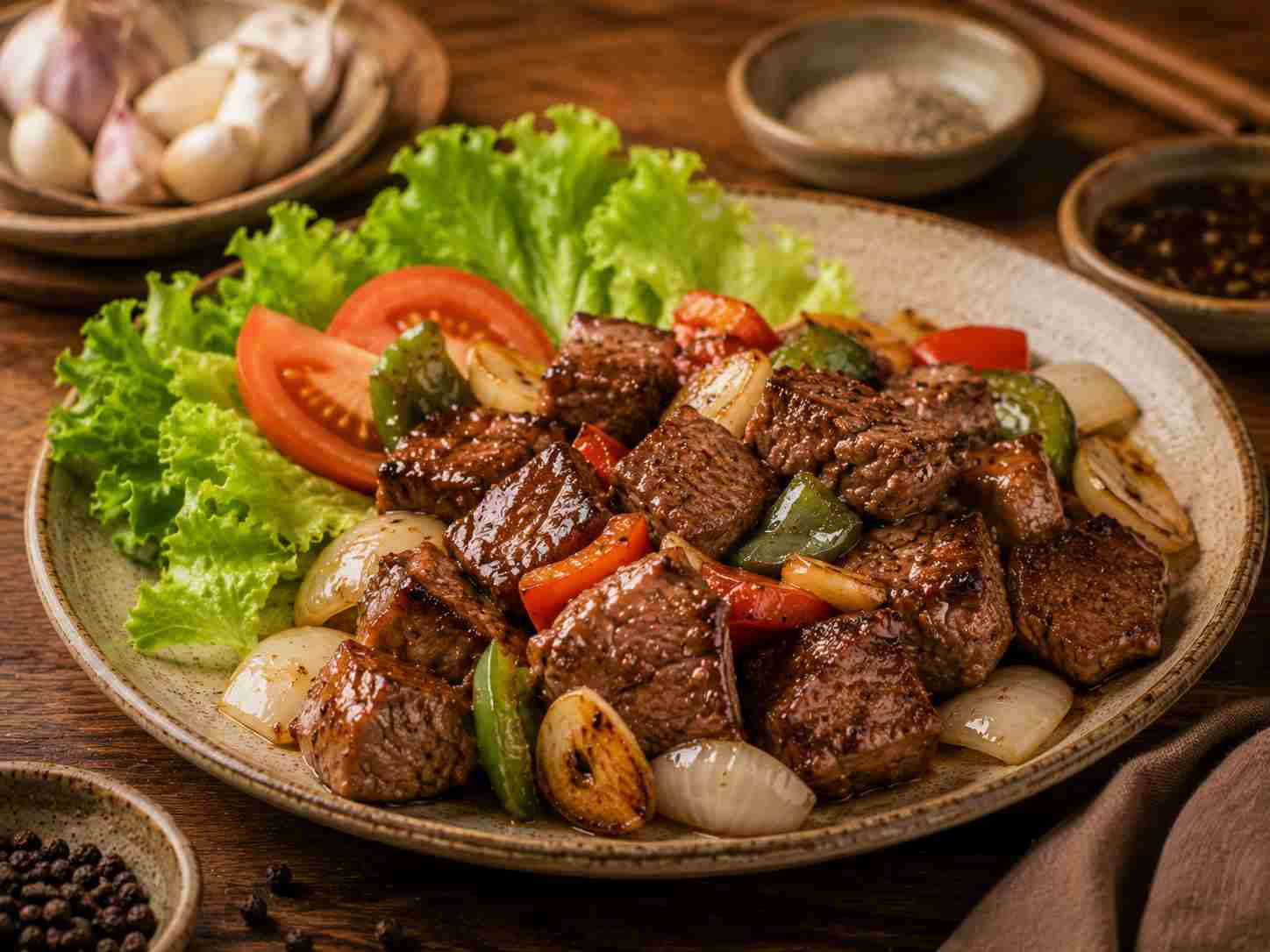 Bò Lúc Lac - vietnamesisk shaking beef