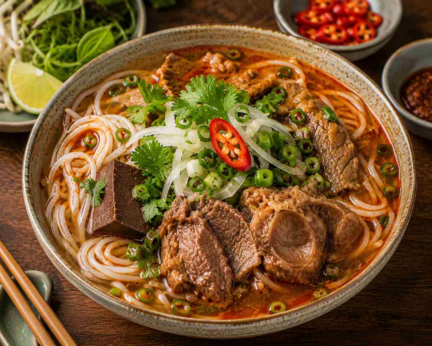 Bún Bò Hue - stærk vietnamesisk nudelsuppe