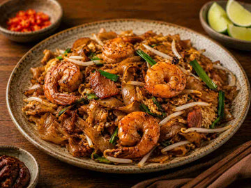 Char Kway Teow med risnudler