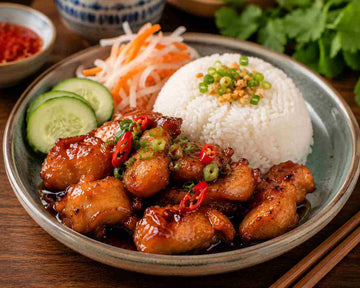 Vietnamesisk karamelkylling med ris