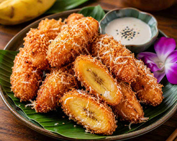 Thai fried bananas - sprøde kokosbananer