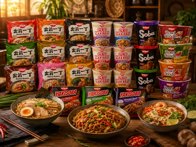 Nissin - japansk ramen tonkotsu & miso | Thai-Butikken