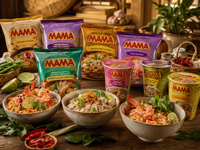 Mama - thailandske instant nudler & suppe | Thai-Butikken