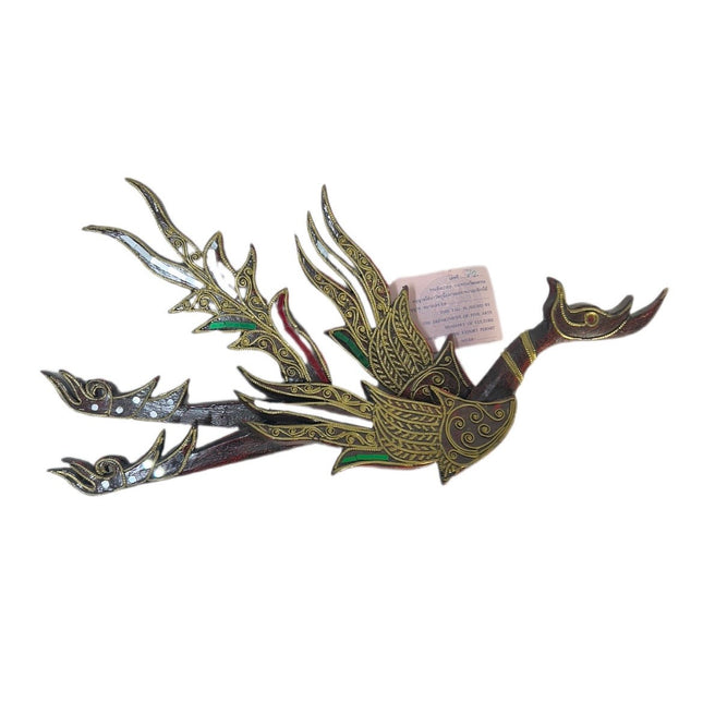 Hongsa Rødbrun-Guld L 47 H 24 cm (Thai Føniks)