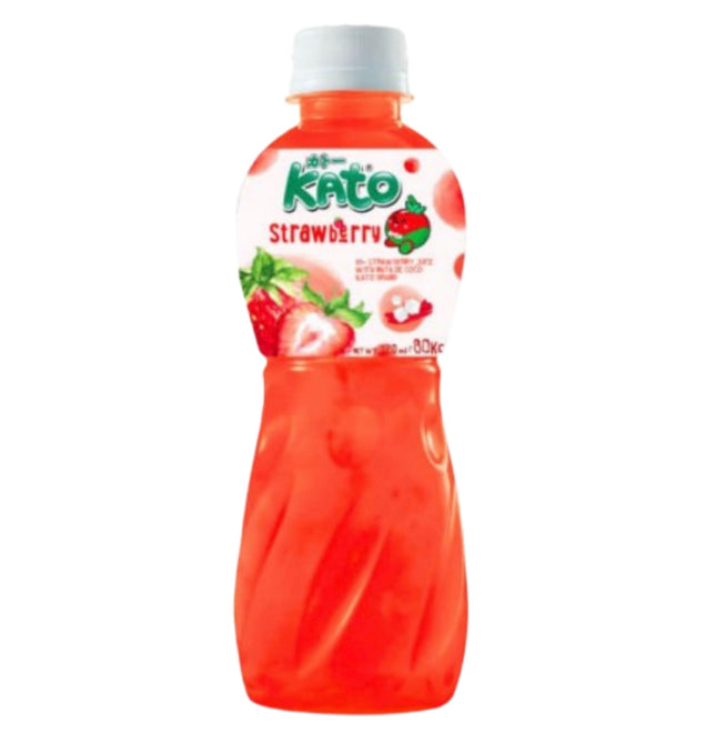 Jordbær Juice 320ml. Med Kokosgele