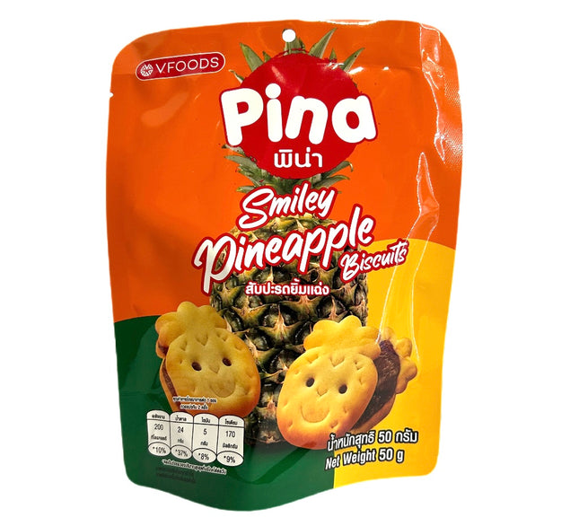 Smilende Ananas Kiks 50g