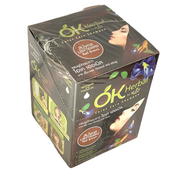 OK Herbal Color Care Shampoo - Red Brown