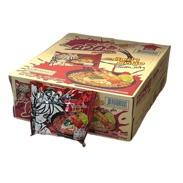 Storkøb 1 kasse Quick Tom Yum & Mungoong Smag 60g 30 stk.