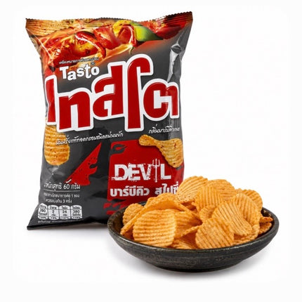 Tasto "Devil BBQ Max" kartoffelchips 69g