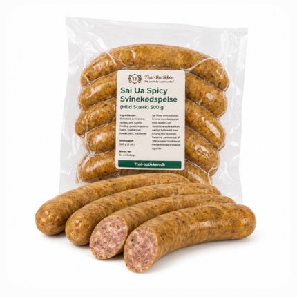 Sai Ua Spicy Svinekødspølse (Mild Stærk) 500 g