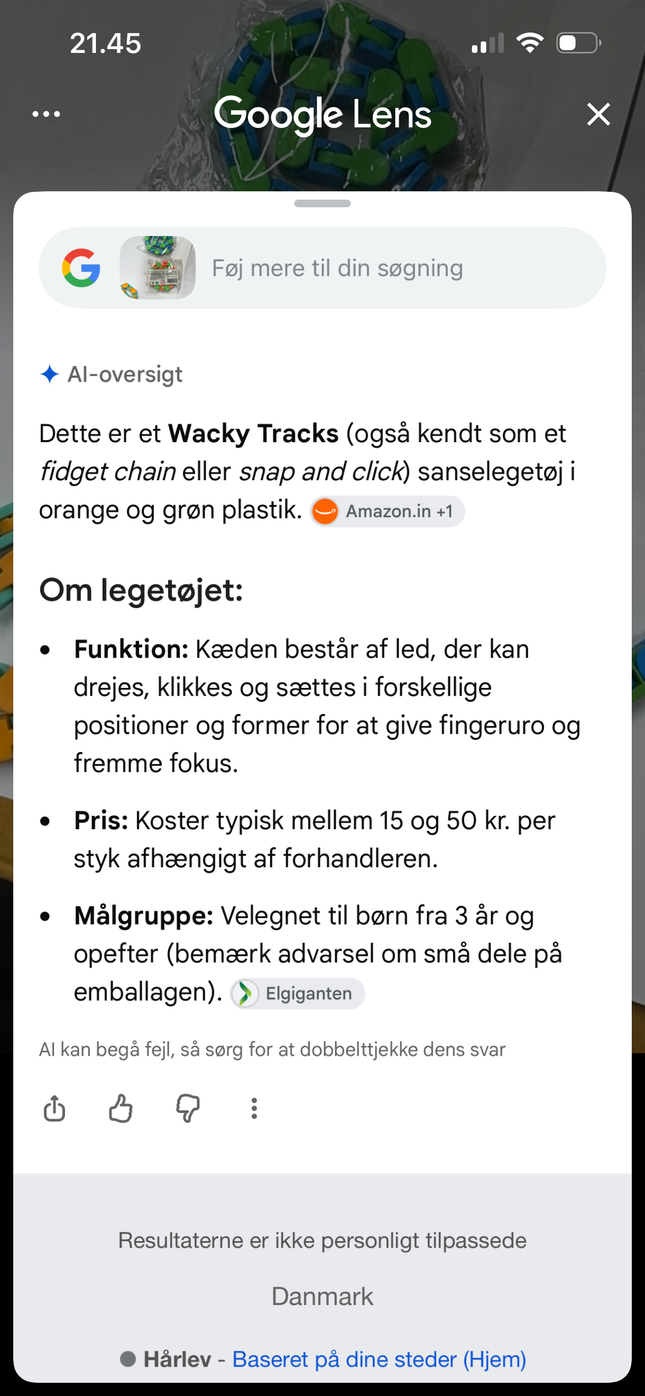Fidget legetøj - Wacky tracks 1 stk L 27,5 cm Sælges i ass. Farver