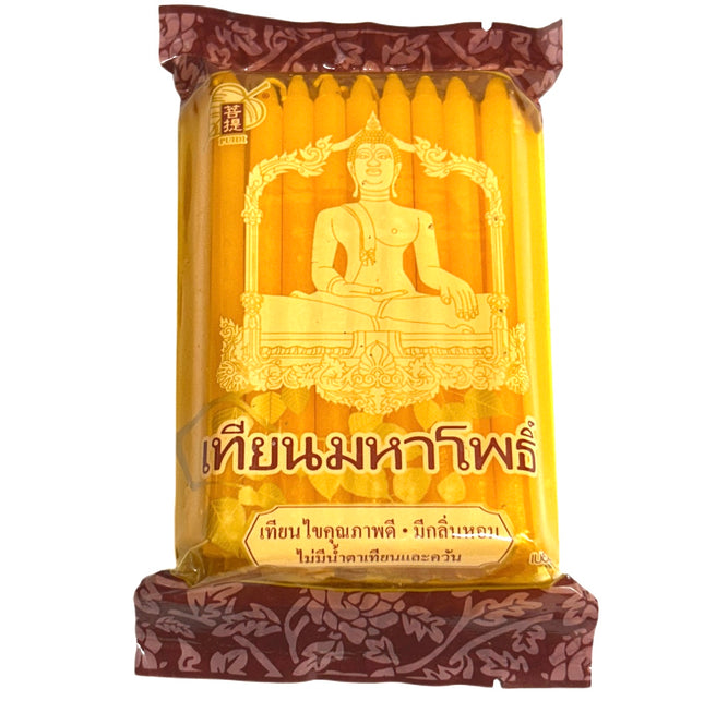 Puidi Buddha-stearinlys 40 stk. 11 cm
