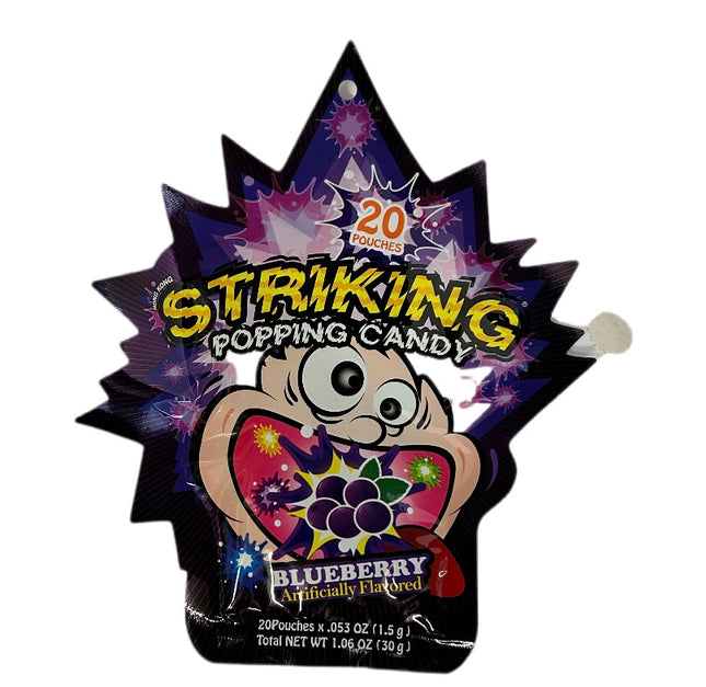 Popping Slik Med Blåbær 30g