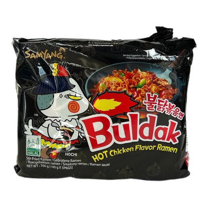 Buldak Stærk Kylling Ramen 5x140g