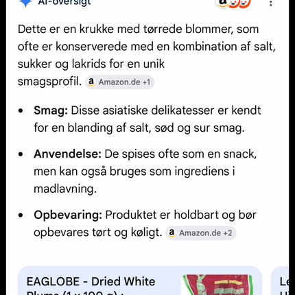 Xi Muoi Tørrede Blommer 90g