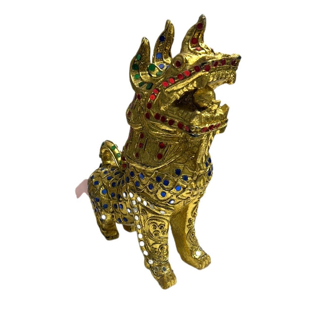 Tempel Løve Blå-Guld