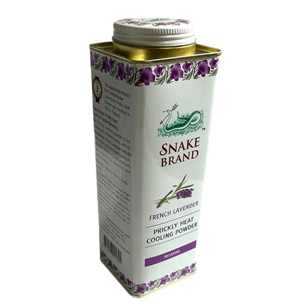 Snake Brand Prickly Heat Cooling Powder - French Lavender Relaxing