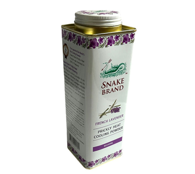 Snake Brand Prickly Heat Cooling Powder - French Lavender Relaxing