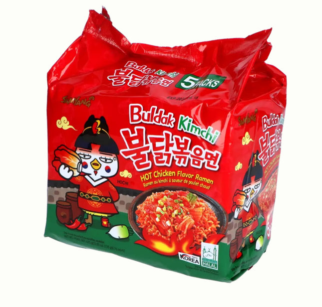Buldak Kimchi Kylling Ramen Hurtig Nudler