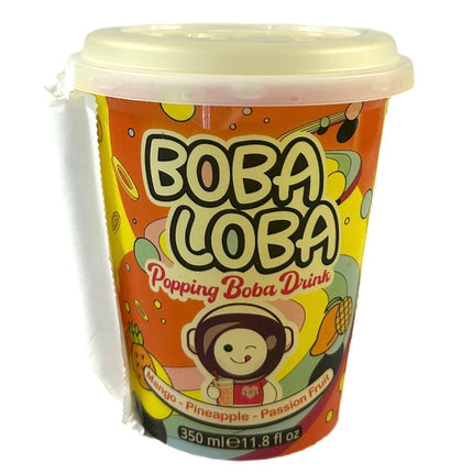 Boba Loba Mango/Ananas/Passionsfrugt Popping Boba Drink