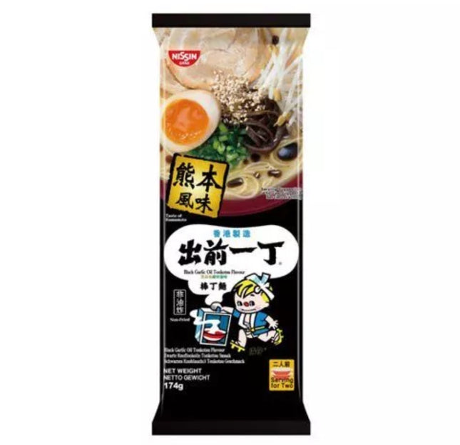 Dried Ramen Black Garlic Oil Tonkotsu Nudler 186g