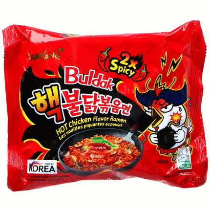 Buldak 2x Spicy Hot kylling Ramen Nudler 140g