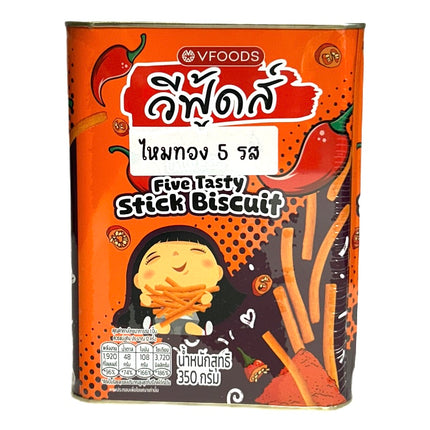 Five Tasty Stick Biscuit 350g Metaldåse