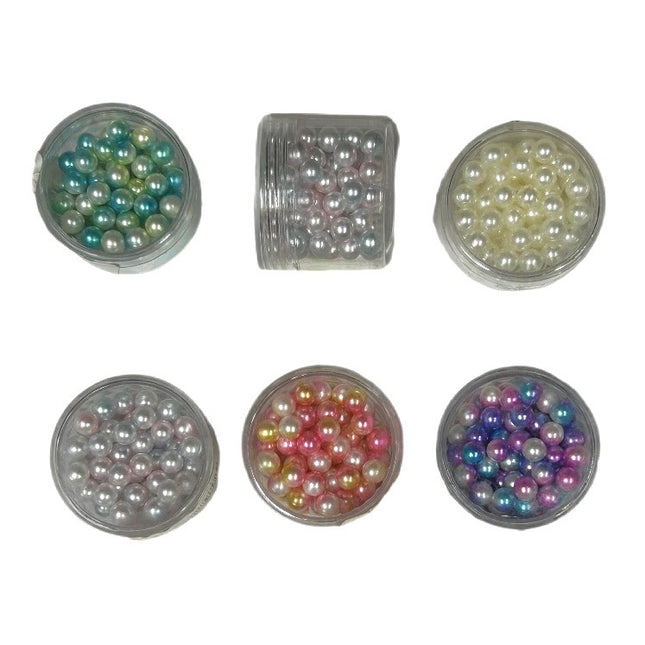Deko Perler 100 stk 4-5mm Sælges assorteret