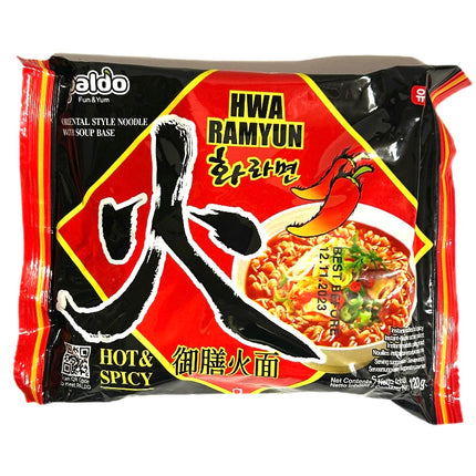 HWA Ramyun Nudler HOT & SPICY 120g