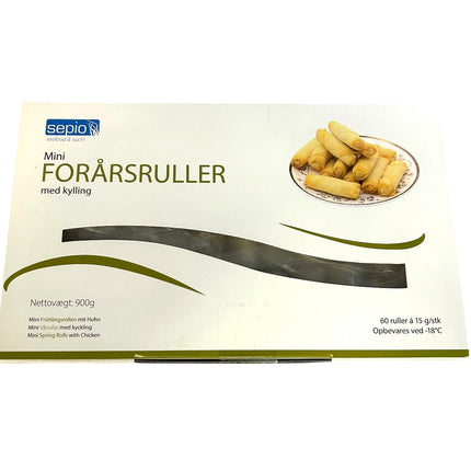 Mini Forårsruller Med Kylling & Grøntsager