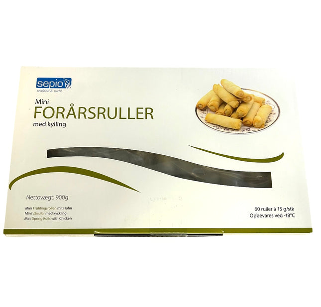 Mini Forårsruller Med Kylling & Grøntsager