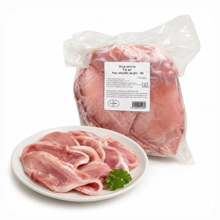 Frossen Rå Griseører 1 kg