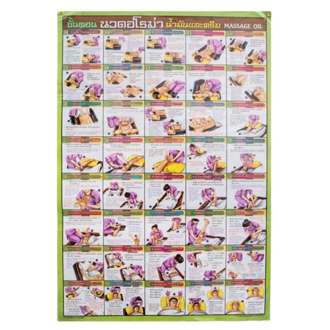 Plakat P2 Thai Olie Massage 53x78 cm
