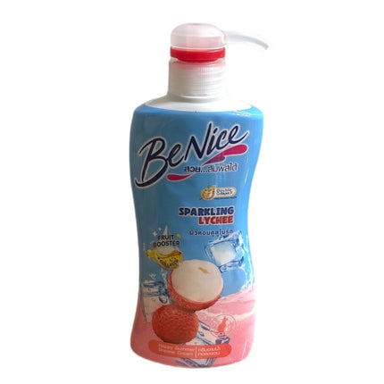 BeNice Sparkling Lychee-brusercreme 400ml Med Pumpe