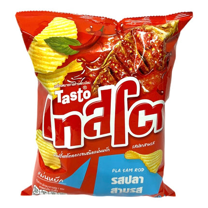 Kartoffel Chips Grillede Reje Og Skaldyr
