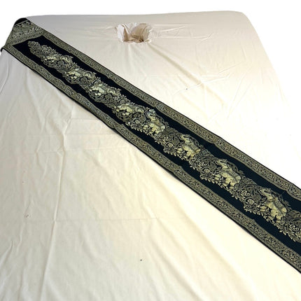 Thai Sengeløber Sort/Guld 230x2000 mm