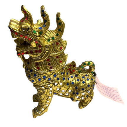 Tempel Løve Blå-Guld