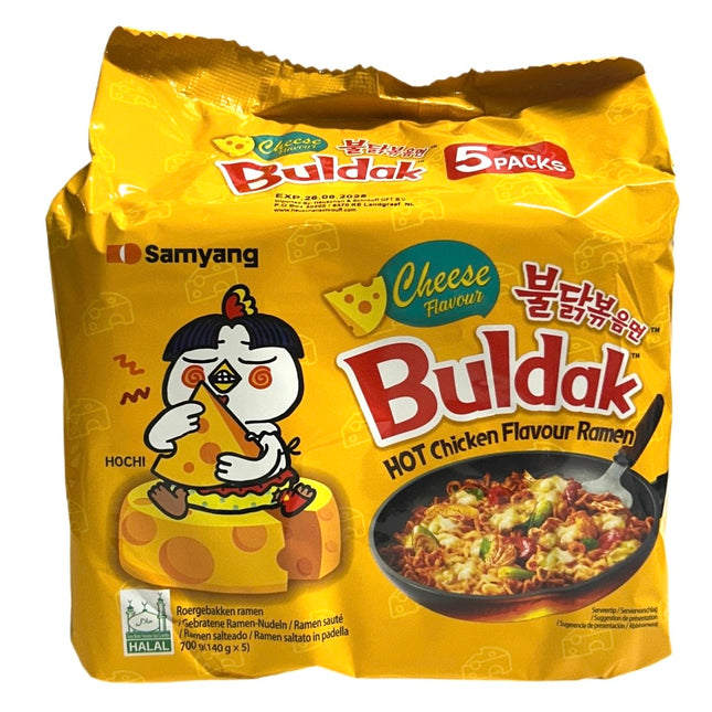 Buldak Ost Stærk Kylling 140g