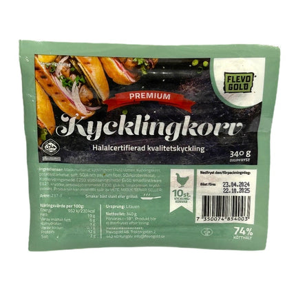 Kylling Pølse 340g Flevo Gold