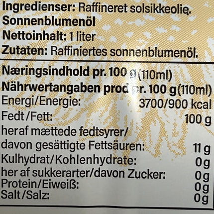 IBO Solsikkeolie 1 liter
