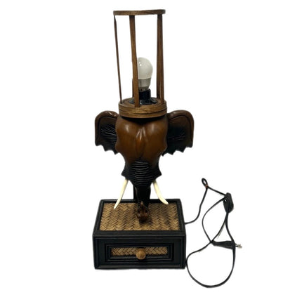 Bordlampe Elefant Med Skuffe