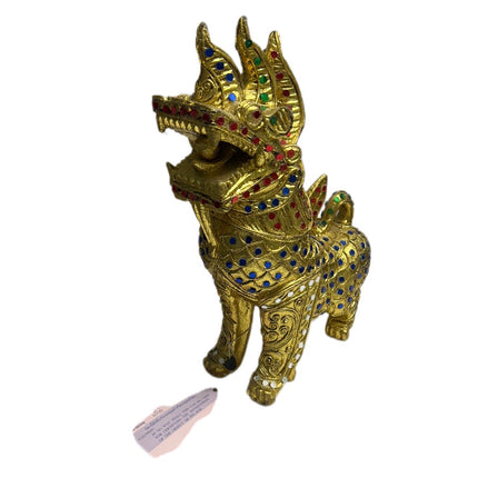Tempel Løve Blå-Guld