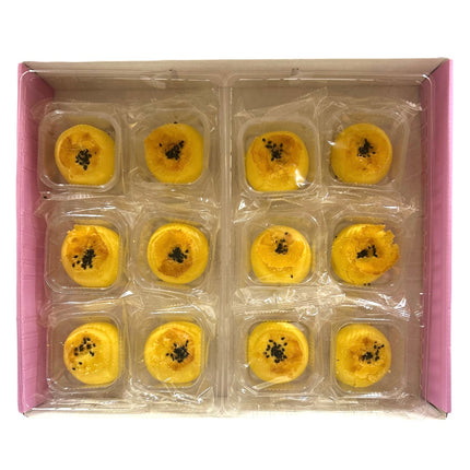 Æggeblomme Kage Med Taro