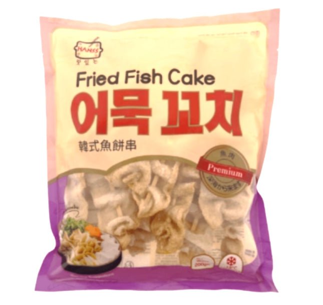 Koreansk Stegt Fiskekage På Spyd