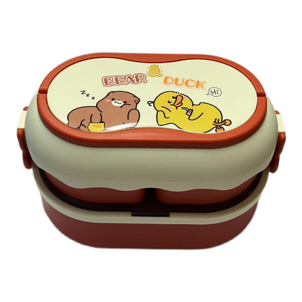 Lunchbox W/Compartments Red